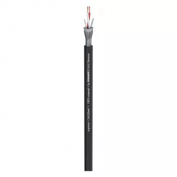 Sommer Cable SC-Primus Microphone Cable, 2 x 0.50 mm², PVC Ø 6.7 mm, Black, Sold by the Metre (200-0151)