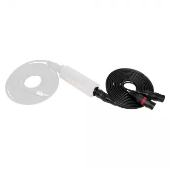 Sommer Cable SC-Peacock MKII DMX Adapter Cable, 2 x 0.22 mm², XLR 3-Pin Male to XLR 5-Pin Female, HICON, Black, 5 m (PCGU-0500-SW)