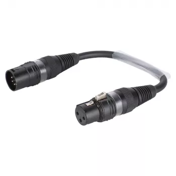 Sommer Cable Adapter Cable, XLR 3-Pin Female to XLR 5-Pin Male, Black, 0.15 m (B2FAU0015-SW)