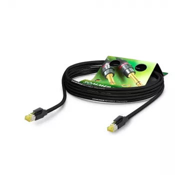 Sommer Cable SC-Mercator CAT.7 PUR Network Cable, 8 x 0.14 mm², RJ45 to RJ45, HIROSE, Black, 20 m (P7HS-2000-SW)