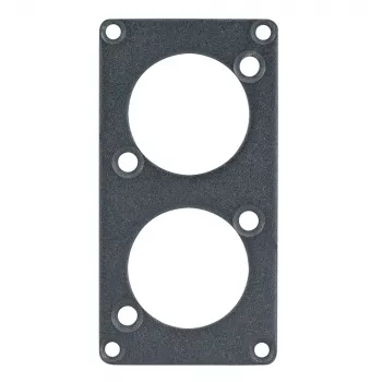 Čelní panel Sommer Cable SYPFB1-2D, černý, 2 otvory velikosti D pro systém SYP-1