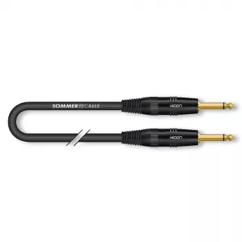 Nástrojový kabel Sommer Cable SC-Spirit LLX, 3,0 m, černý, HICON jack TS mono