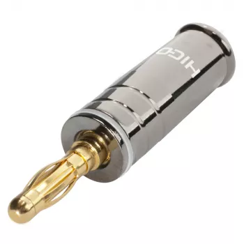 Banánový konektor Sommer Cable HICON šroubovací kontakt, bílé kódování