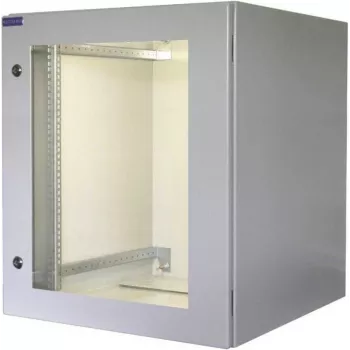 RESISTER 19 inch síťový rozvaděč Pro - IP66 pro venkovní a průmyslové použití - prosklená dvířka - 16U - 600x600 mm - světle šedá (RAL 7035) (90RR19WV166GG)
