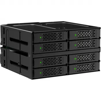 ICY DOCK ToughArmor MB508V5P-B 8-bay 2,5 inch U.2/U.3 NVMe SSD/HDD plně kovový backplane modul