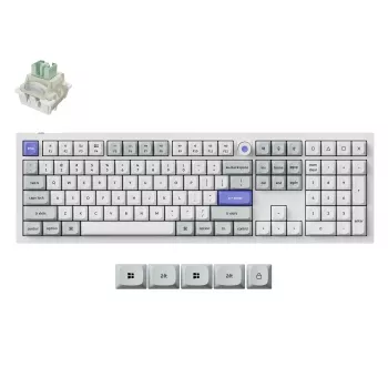 Mechanická klávesnice Keychron Q6HW-P1 Full Size Magnetic, bílá