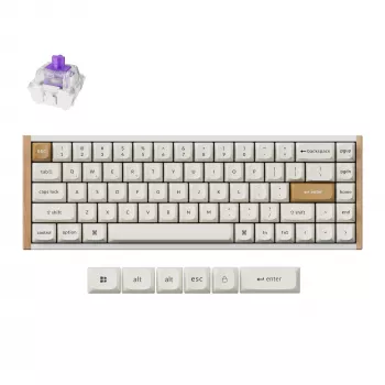 Mechanická klávesnice Keychron K6H-Q1 65% Magnetic, bílá
