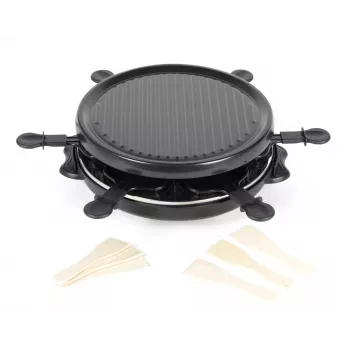 Stolní raclette gril Giles & Posner EK4511GV2VDE 1200 W pro 8 osob černo-stříbrný