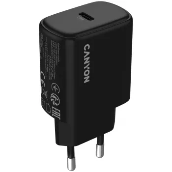 CANYON OnCharge 250 25W 1xPD EU Wall Charger Black