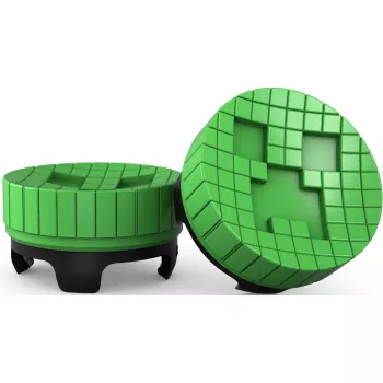 SteelSeries KontrolFreek Minecraft Performance Thumbsticks Creeper Edition (zelená/černá, 2 kusy, pro PlayStation 5/4 ovladač)