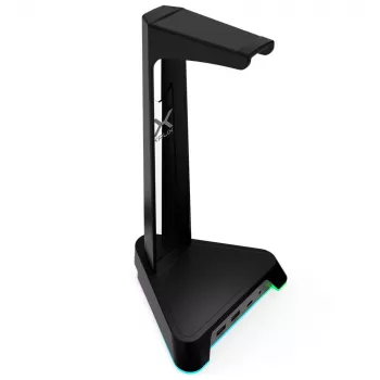 Stojan na headset KRUX Rivt s RGB osvětlením, černý (KRXG003)