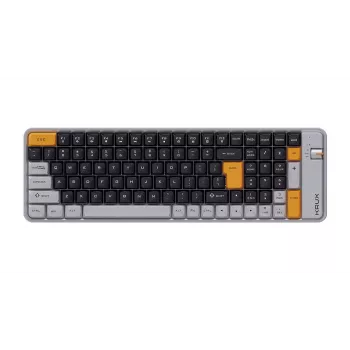 Mechanická klávesnice KRUX Zyro 96% Gateron Yellow PRO RGB Tri-Mode černá