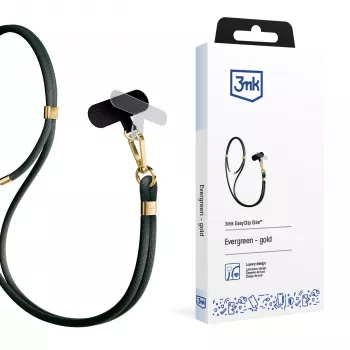 Šňůrka na telefon 3mk EasyClip Elite, Evergreen Gold