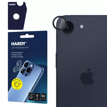 Ochrana objektivu 3MK PROTECTION HARDY Lens Protection Pro pro Apple iPhone 16E/17E, černá