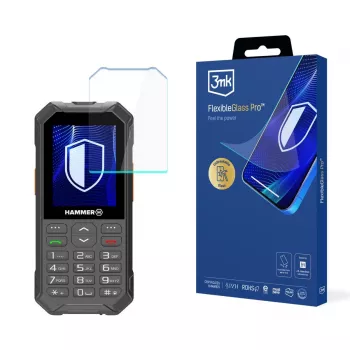 myPhone Hammer 6 – 3mk FlexibleGlass Pro hybridní skleněný ochranný film na displej