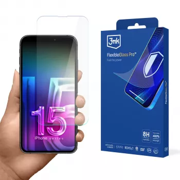 3MK FlexibleGlass Pro ochranná fólie na displej pro Apple iPhone 15