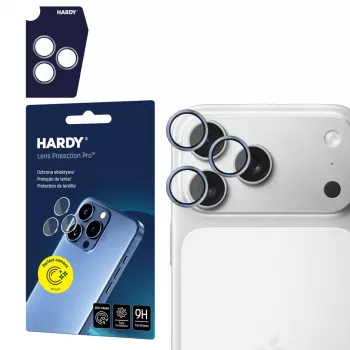 Ochrana objektivu 3MK HARDY Lens Protection pro Apple iPhone 17 Pro / 17 Pro Max - titanová šedá