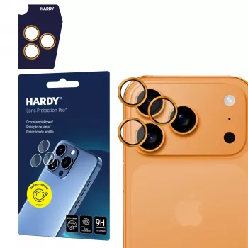 Ochrana objektivu 3MK HARDY Lens Protection ProOrange pro Apple iPhone 17 Pro / 17 Pro Max