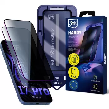 3MK PROTECTION Apple iPhone 17 Pro - 3mk Hardy Privzone 9H ochranná fólie proti zvědavým pohledům