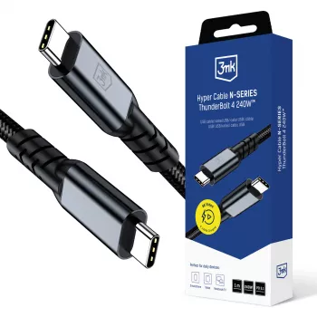 3mk Hyper N-SERIES Thunderbolt 4 240W 40Gb/s 8K60Hz 48V/5A černý 1 m