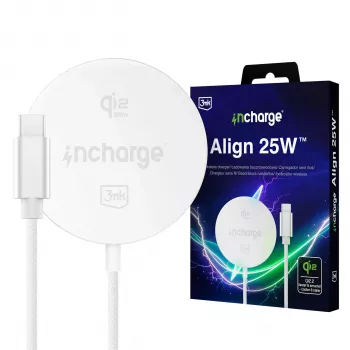 3mk incharge Align Qi2 25W pro Android bílá