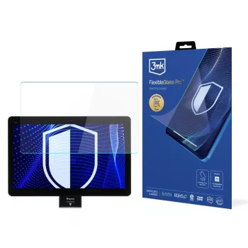 3MK PROTECTION Newland NQuire 1500 Mobula II FlexibleGlass Pro ochranná fólie displeje (10,1 palce, hybridní sklo, 7H, 0,3 mm, oleofobní, proti otiskům prstů, proti poškrábání, proti roztříštění, zaoblené hrany, suchá instalace, bez bublin, 1 balení)