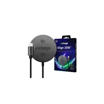 3mk incharge Align Qi2.2 25W pro Apple černá