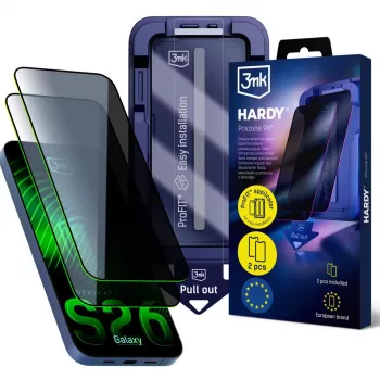3MK PROTECTION Samsung Galaxy S26 - 3mk Hardy Privzone 9H ochranná fólie na displej proti sledování