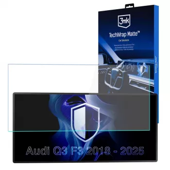Ochranná fólie na středový displej 3MK PROTECTION TechWrap matná pro AUDI Q3 F3 2018-25