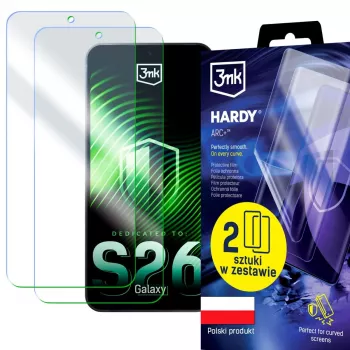 3MK PROTECTION Samsung Galaxy S26 - 3mk Hardy ARC+ Ochranná fólie na displej (2 ks)