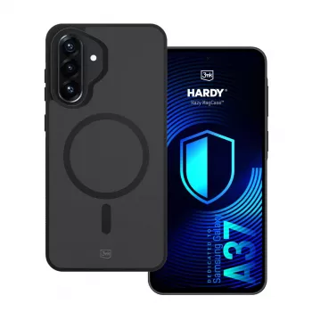 3MK Hardy Hazy MagCase pro Samsung Galaxy A37, černá