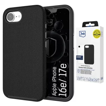 Apple iPhone 16E/ iPhone 17E - 3mk Hardy Shockproof MagCase, průhledná