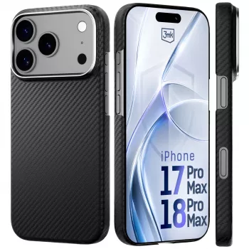 3MK PROTECTION Apple iPhone 17 Pro Max Hardy Aramid MagCase - černá