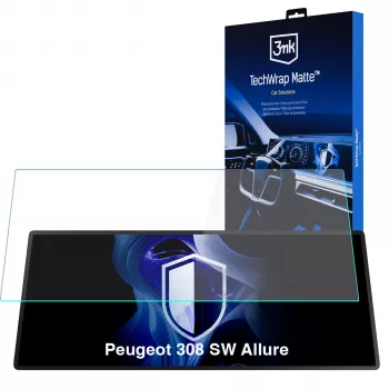 Ochranná fólie na středový displej 3MK PROTECTION 3mk TechWrap Matte pro Peugeot 308 SW Allure