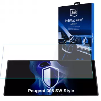 Ochranná fólie na centrální displej 3MK PROTECTION Peugeot 308 SW Style 3mk TechWrap matná