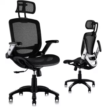 MOZOS ERGO-C Premium ergonomická kancelářská židle se síťovaným opěradlem, černá