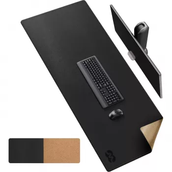 MOZOS LDP1260 Premium kožená podložka na stůl 1200x600 mm černá