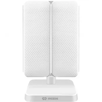 MOZOS ML10X LED kosmetické zrcátko s 10x zvětšením, 3 barevné režimy, plynulé stmívání, 360° otočné, USB-C nabíjení, bílé