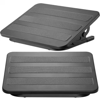 MOZOS FS4 Ergonomická podnožka s nastavením výšky a náklonu, černá