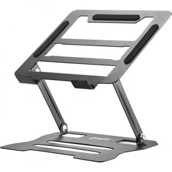 MOZOS N2-BK Ergonomický stojan na notebook - černý, nastavitelná výška, skládací, hliník