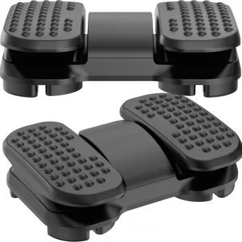 MOZOS FS6 Kancelářská podnožka černá nastavitelná ergonomická s masážními výstupky