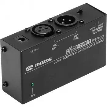 MOZOS PS400 fantomové napájení 12V / 48V pro XLR mikrofony