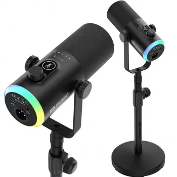 Mozos GM-ONE USB XLR RGB LED Microphone Black