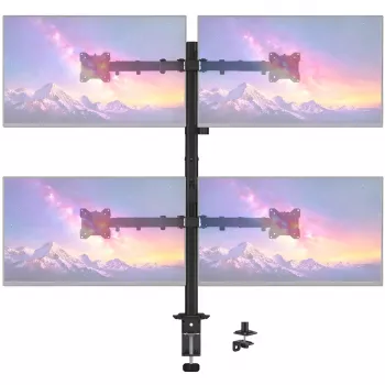 MOZOS MS04 VESA stolní držák pro 4 monitory 17–32 inch černý