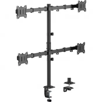 MOZOS MS04 VESA stolní držák pro 4 monitory 17–32 inch černý