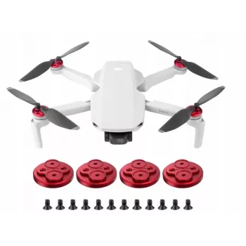 SUNNYLIFE 4x ochrana motorů pro DJI Mavic Mini – černý ABS plast snap-on prachotěsný odolný proti poškrábání