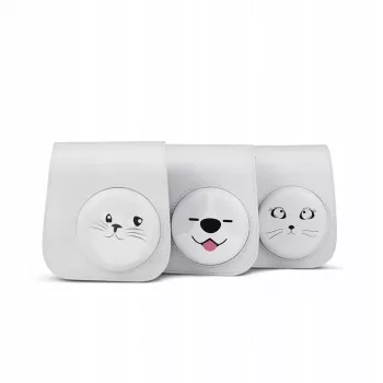 LOVEINSTANT pouzdro kryt obal pro Fujifilm Instax Mini 11 - design pes šedá