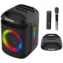 Tonsil Party Dance 800 přenosný Bluetooth party reproduktor s karaoke, disco LED, 80W RMS, 2x8 inch basové reproduktory, černý