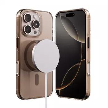 Pouzdro Crong Clear MAG Pro pro iPhone 16 Pro Max, MagSafe, Desert