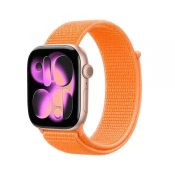 Crong Nylon Sport Loop na Apple Watch 38/40/41/42 mm oranžový